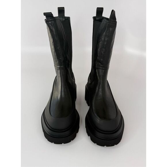 Black Leather Women's Boots - Picture 10 of 13